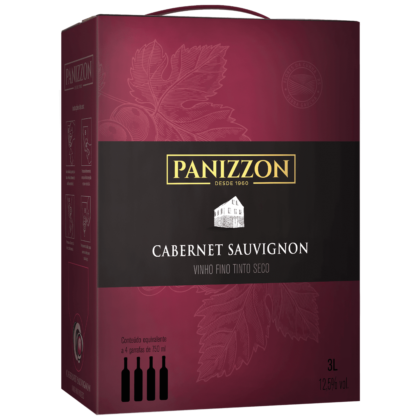 Panizzon Cabernet Sauvignon Bag in Box 3L - Panizzon - Espumantes do Sul