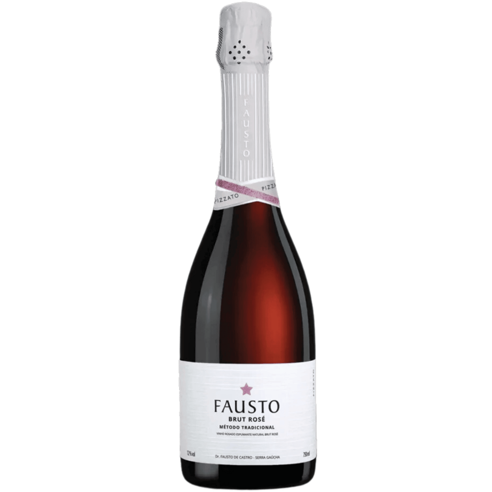 Pizzato Fausto Tradicional Espumante Brut Rosé - Pizzato - Espumantes do Sul