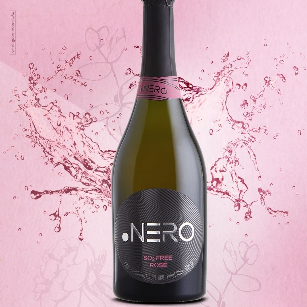Ponto Nero Cult SO2 Free Espumante Brut Rosé - Ponto Nero - Espumantes do Sul