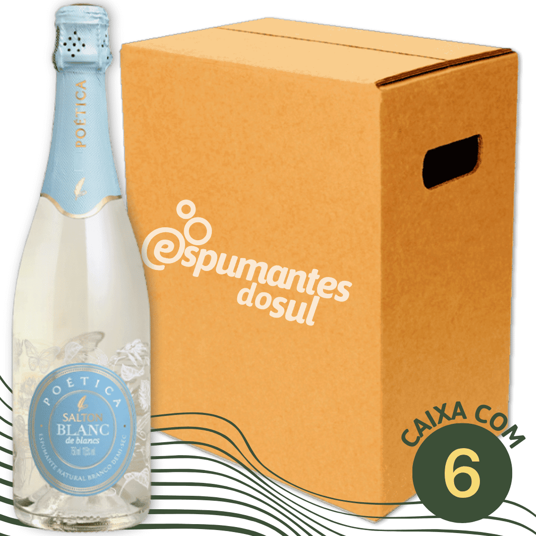 Salton Poética Espumante Demi Sec - Caixa com 6 - Salton - Espumantes do Sul