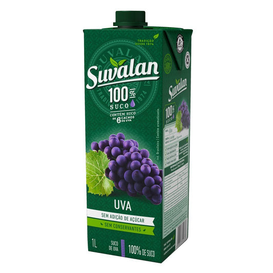 Suvalan Suco de Uva Tetra Pack 1L - Suvalan - Espumantes do Sul