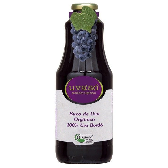 Uva'Só Suco de Uva Orgânico Integral Bordô 1L - Uva'Só - Espumantes do Sul