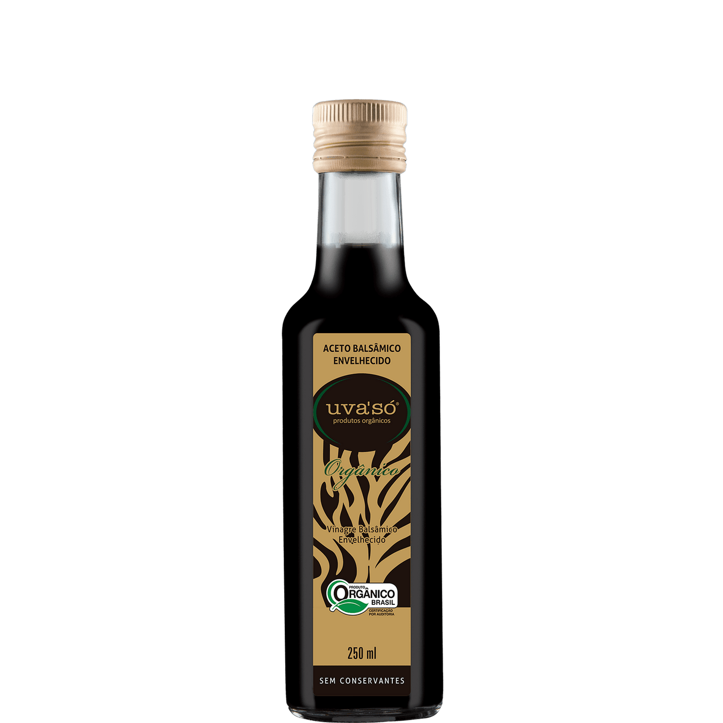 Uva'Só Vinagre Balsâmico Orgânico Envelhecido 250ml - Uva'Só - Espumantes do Sul