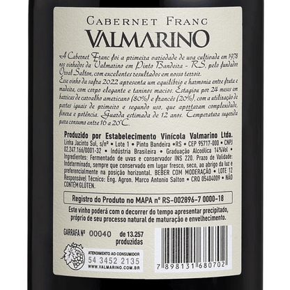 Valmarino Cabernet Franc XXVII - Valmarino - Espumantes do Sul