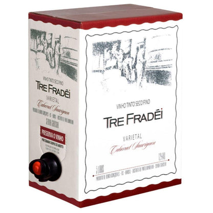 Valmarino Tré Fradei Cabernet Sauvignon Bag in Box 5L - Valmarino - Espumantes do Sul