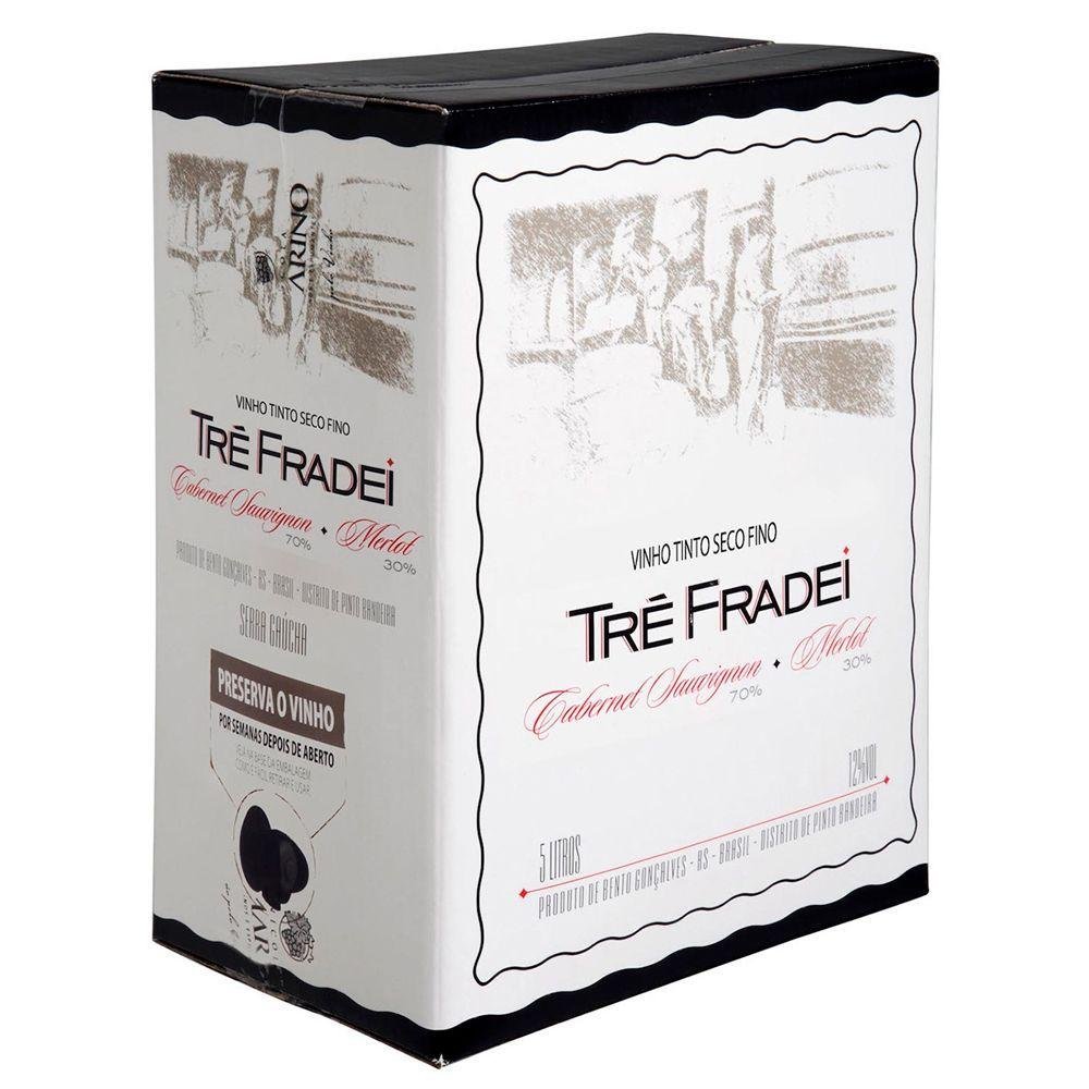 Valmarino Tré Fradei Cabernet Sauvignon e Merlot Bag in Box 5L - Valmarino - Espumantes do Sul
