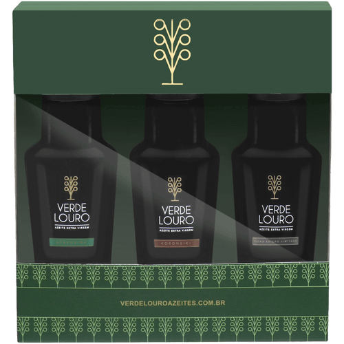 Verde Louro Azeite de Oliva Extra Virgem Kit 03 azeites 100ml - Verde Louro - Espumantes do Sul