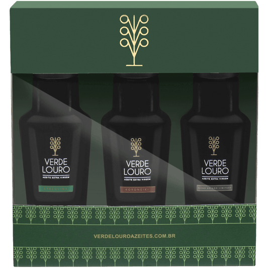 Verde Louro Azeite de Oliva Extra Virgem Kit 03 azeites 100ml - Verde Louro - Espumantes do Sul