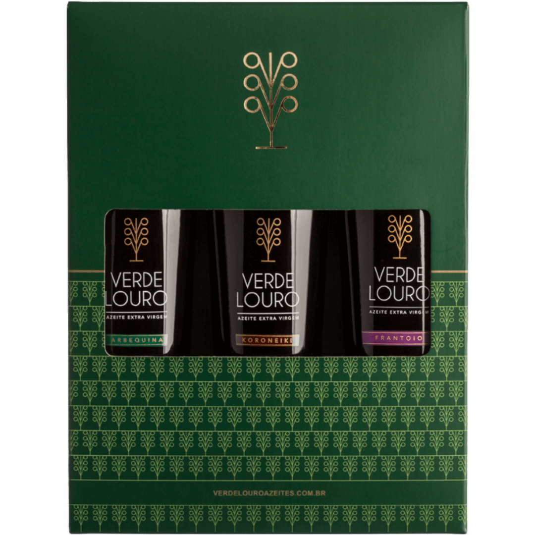 Verde Louro Azeite de Oliva Extra Virgem Kit 03 azeites 250 ml - Verde Louro - Espumantes do Sul