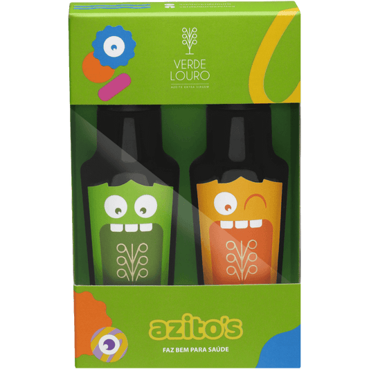 Verde Louro Azeite de Oliva Extra Virgem Kit Kid's 02 azeites 100ml - Verde Louro - Espumantes do Sul