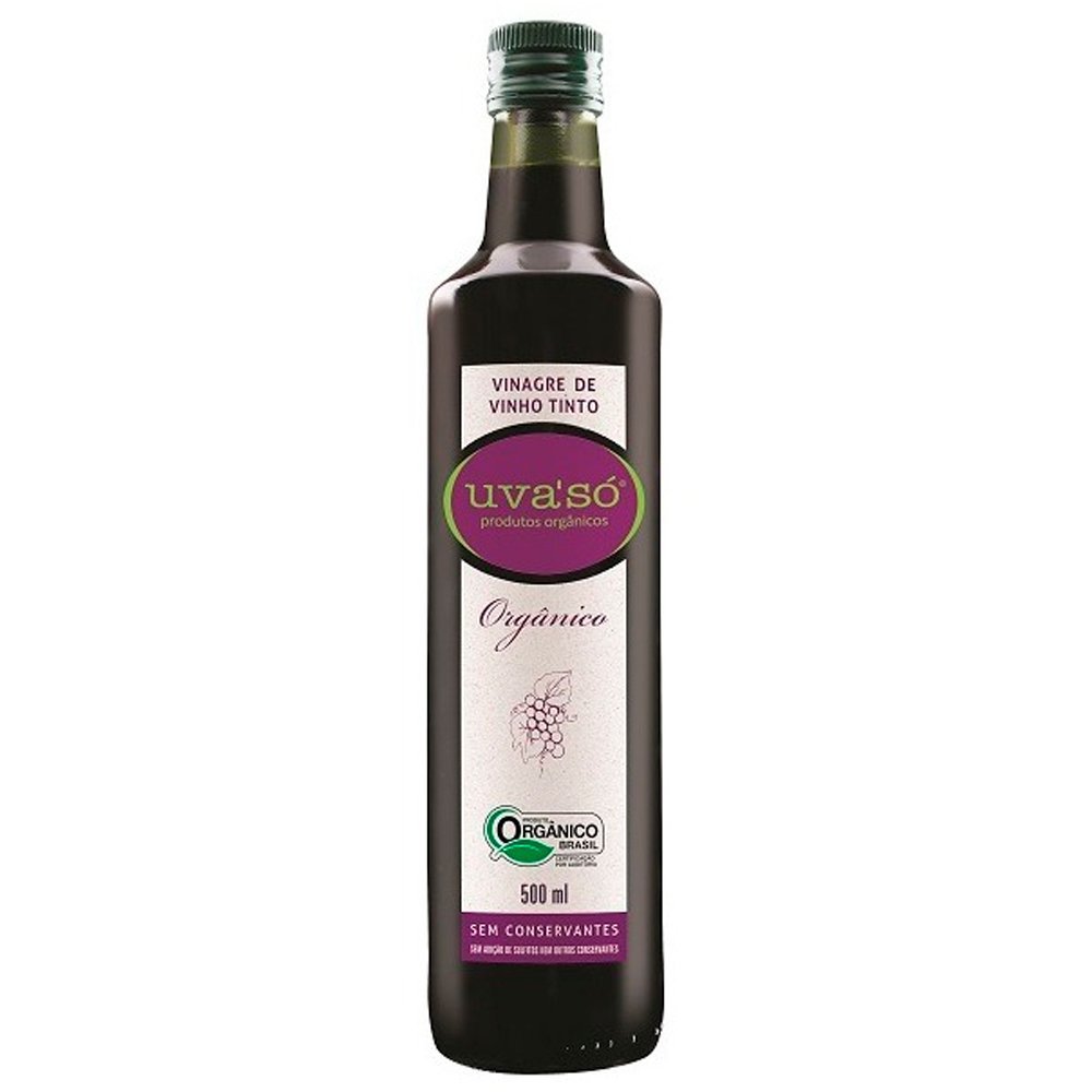 Vinagre de Vinho Tinto Orgânico Uva'Só 500ml - Uva'Só - Espumantes do Sul