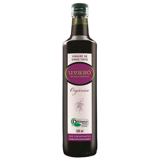 Vinagre de Vinho Tinto Orgânico Uva'Só 500ml - Uva'Só - Espumantes do Sul