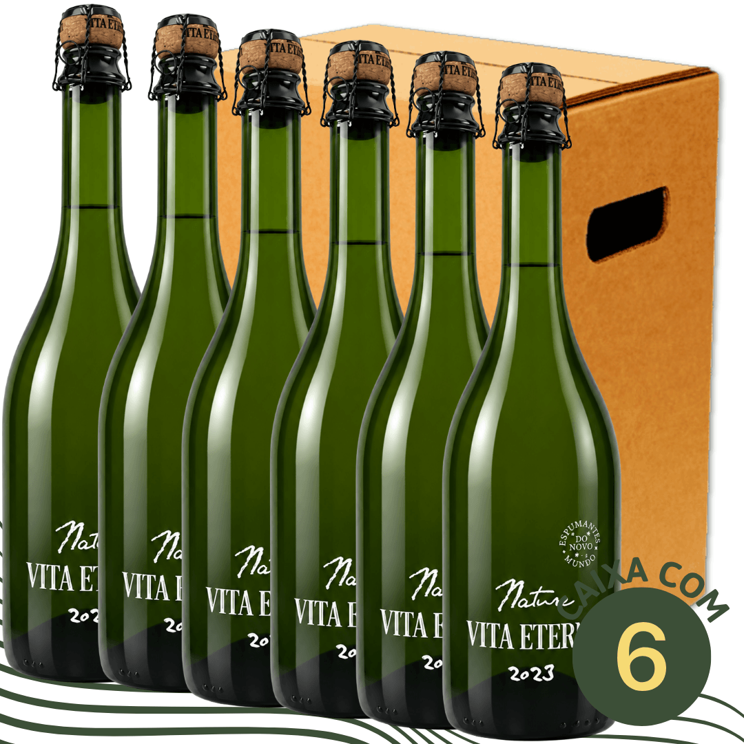 Vita Eterna Espumante Nature - Caixa com 6 - Vita Eterna - Espumantes do Sul
