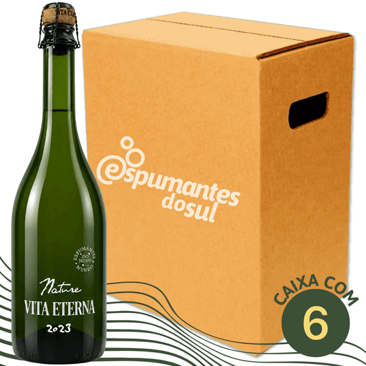 Vita Eterna Espumante Nature - Caixa com 6 - Vita Eterna - Espumantes do Sul