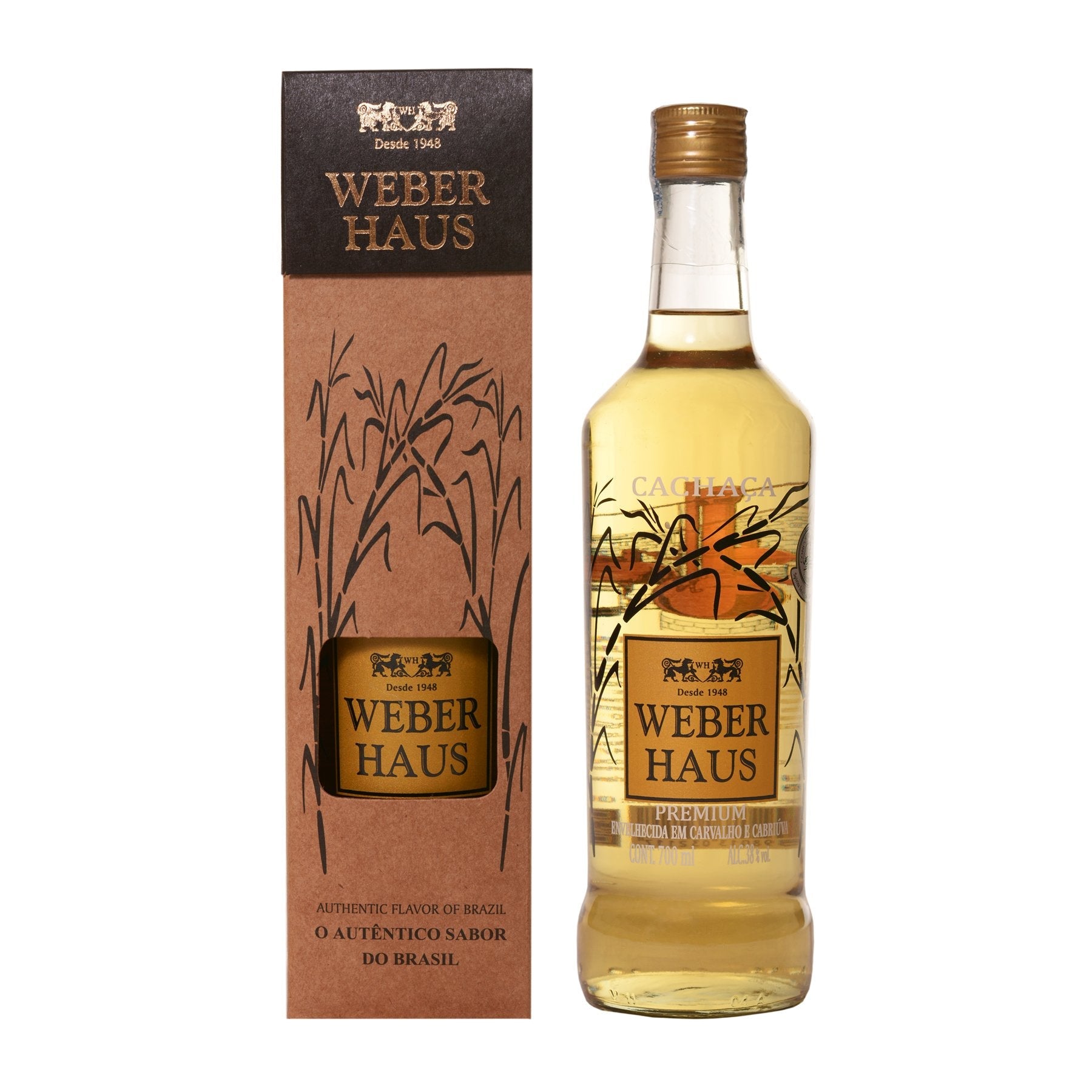Weber Haus Cachaça Envelhecida em Carvalho e Cabriúva Premium - Weber Haus - Espumantes do Sul