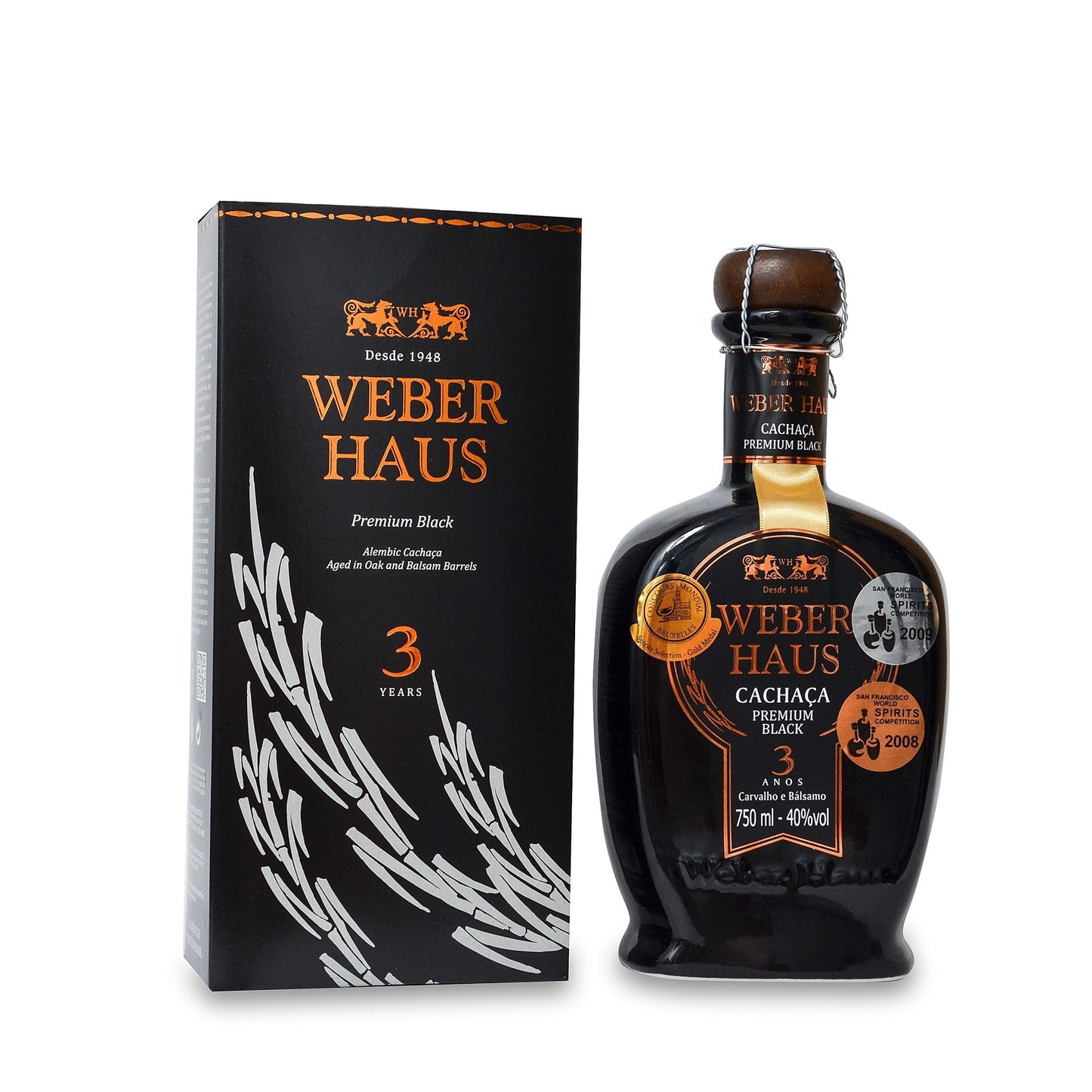 Weber Haus Cachaça Premium Black - Weber Haus - Espumantes do Sul