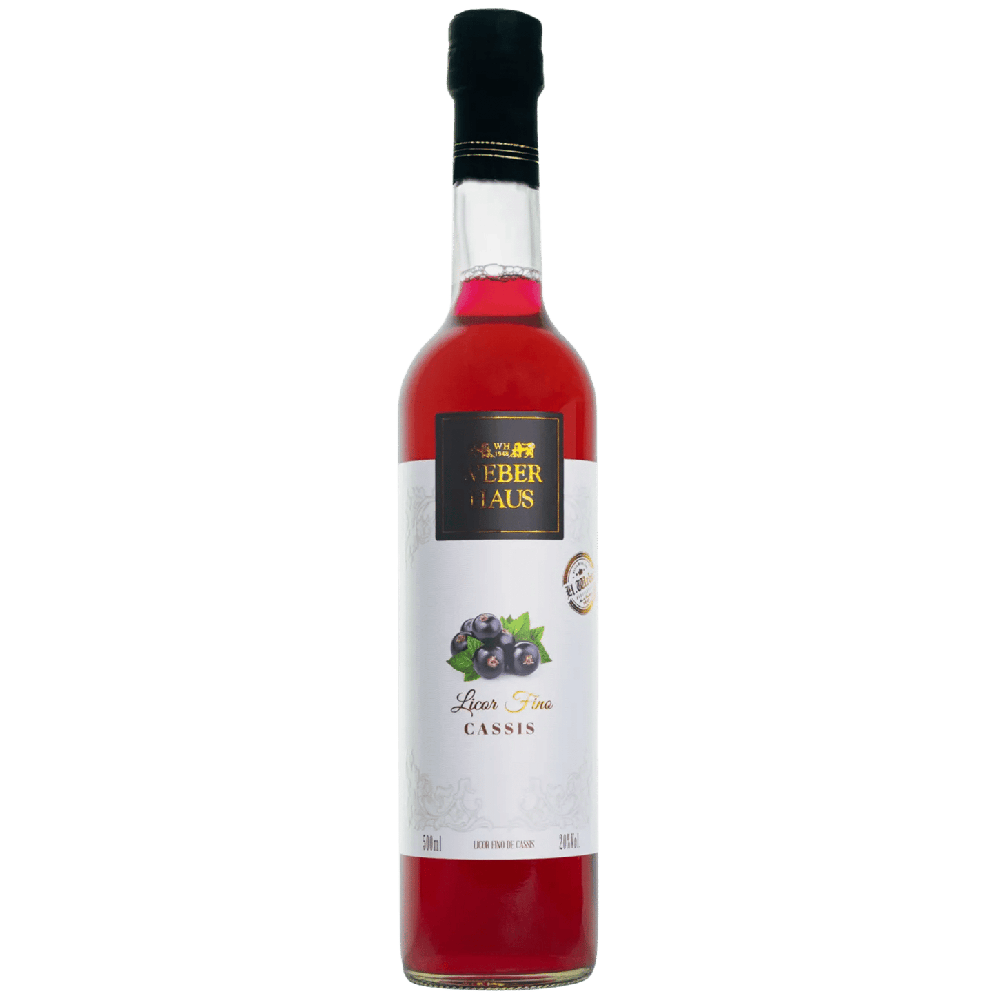 Weber Haus Licor Fino de Cassis 500ml - Weber Has - Espumantes do Sul