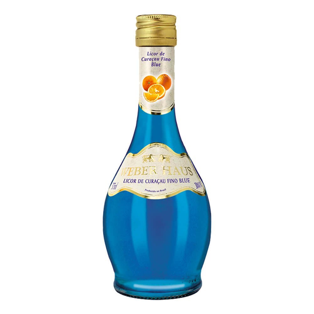Weber Haus Licor Fino de Curaçau Blue 375ml - Weber Haus - Espumantes do Sul