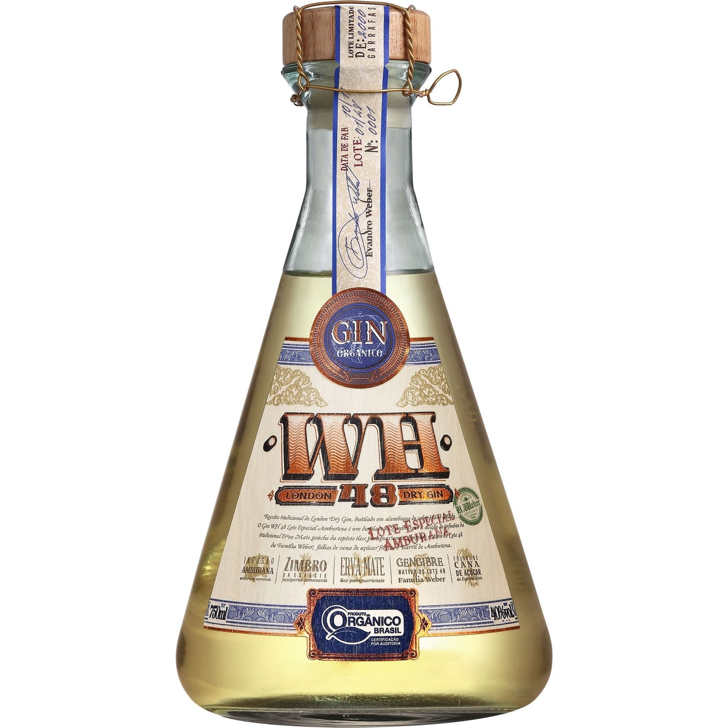 Weber Haus London Dry Gin 48 Orgânico 750ml - Weber Haus - Espumantes do Sul