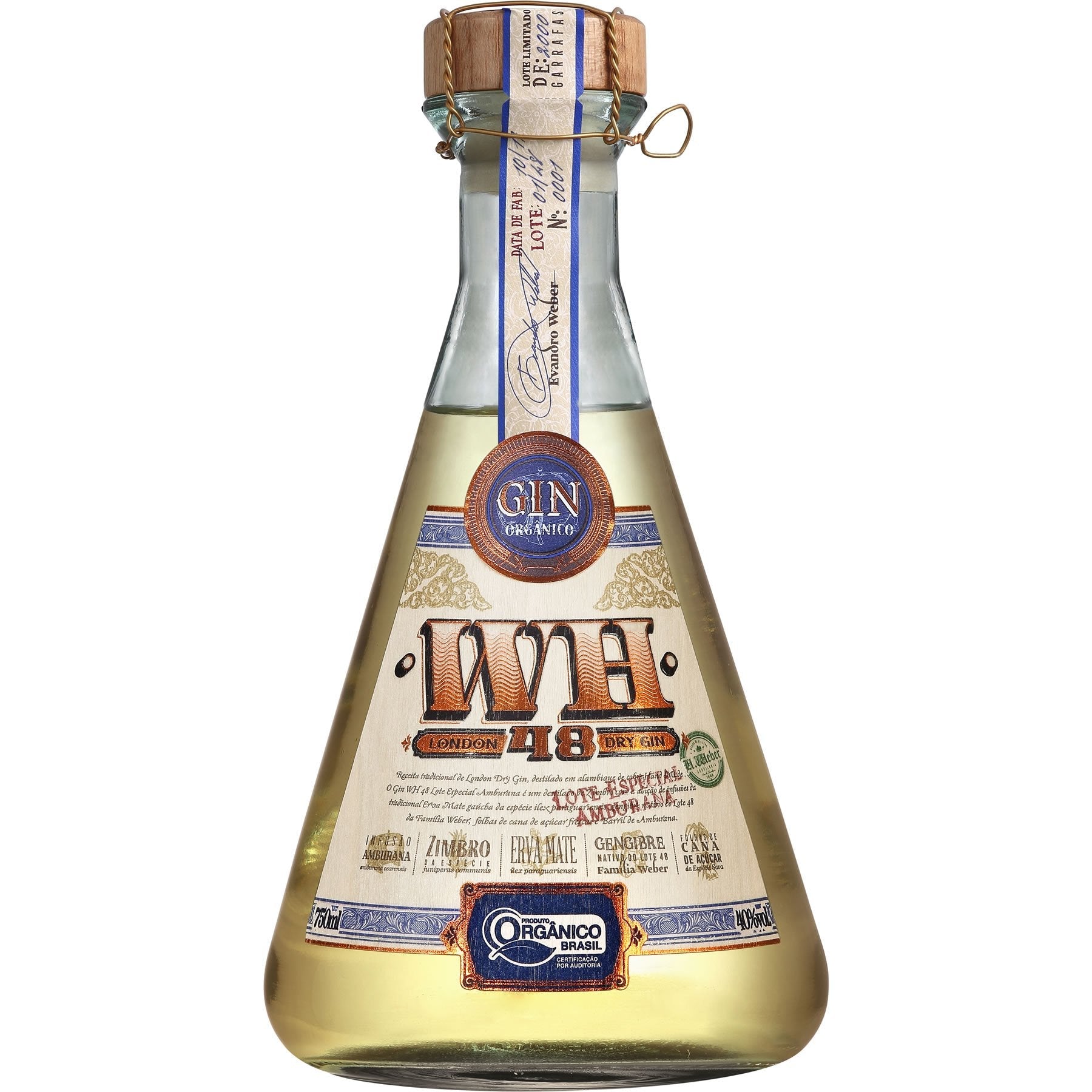 Weber Haus London Dry Gin 48 Orgânico 750ml - Weber Haus - Espumantes do Sul