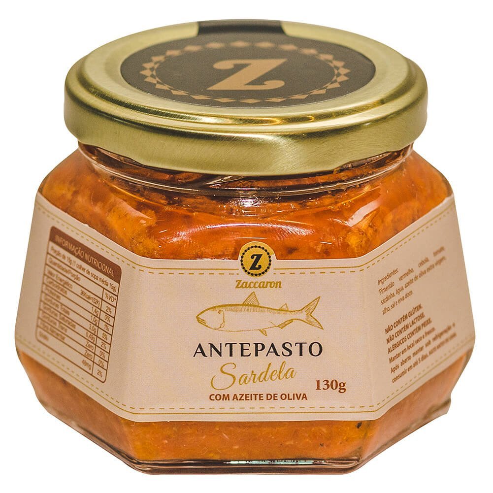 Zaccaron Antepasto de Sardela 130g - Zaccaron - Espumantes do Sul