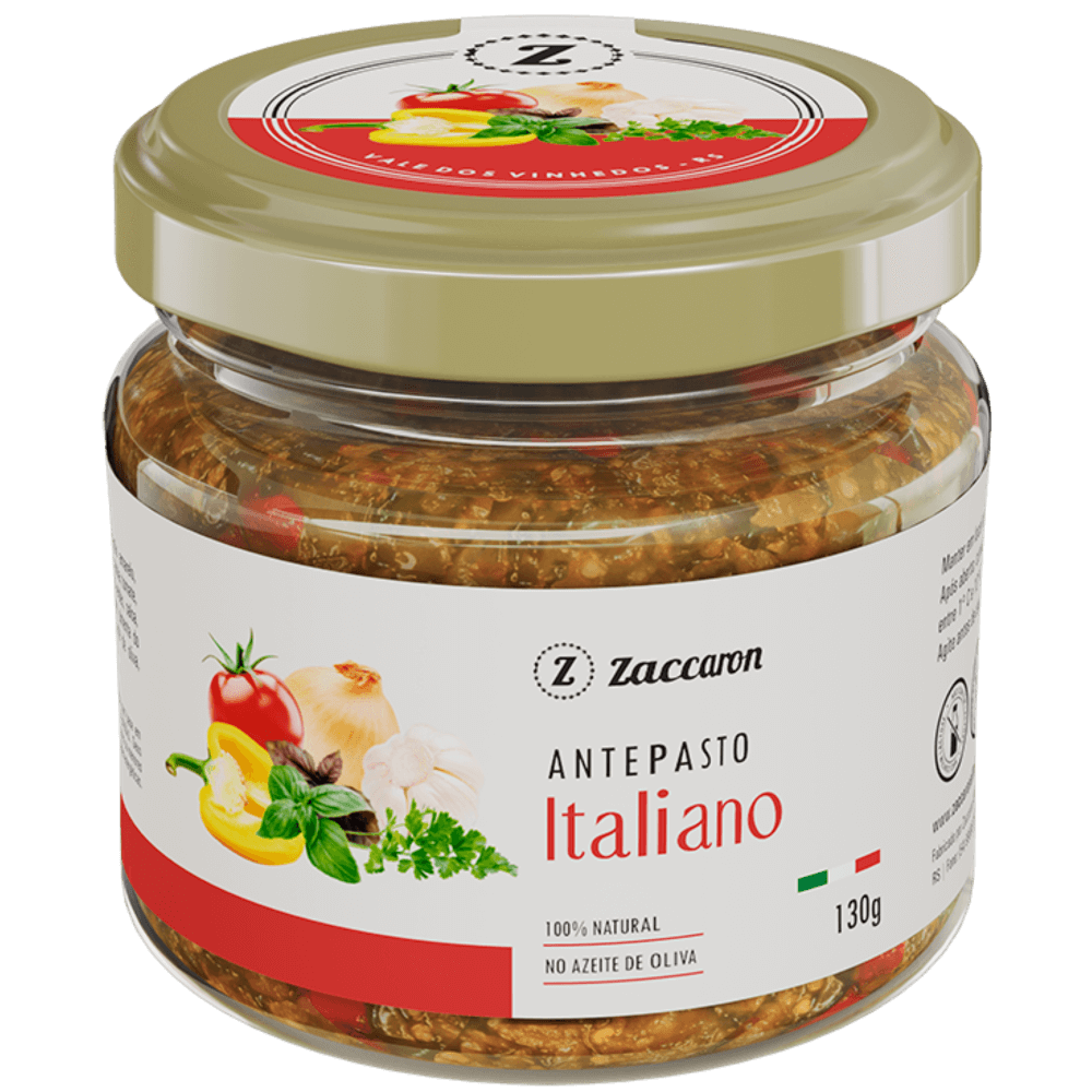 Zaccaron Antepasto Italiano 130g - Zaccaron - Espumantes do Sul