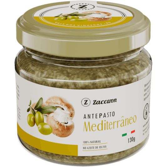 Zaccaron Antepasto Mediterraneo 130g - Zaccaron - Espumantes do Sul