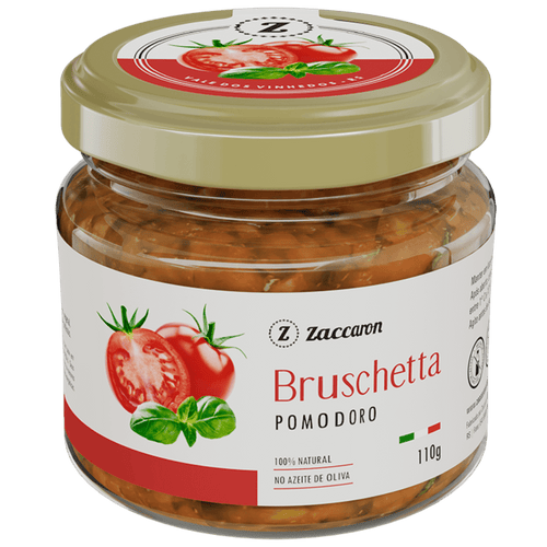 Zaccaron Bruschetta Pomodoro 110g - Zaccaron - Espumantes do Sul