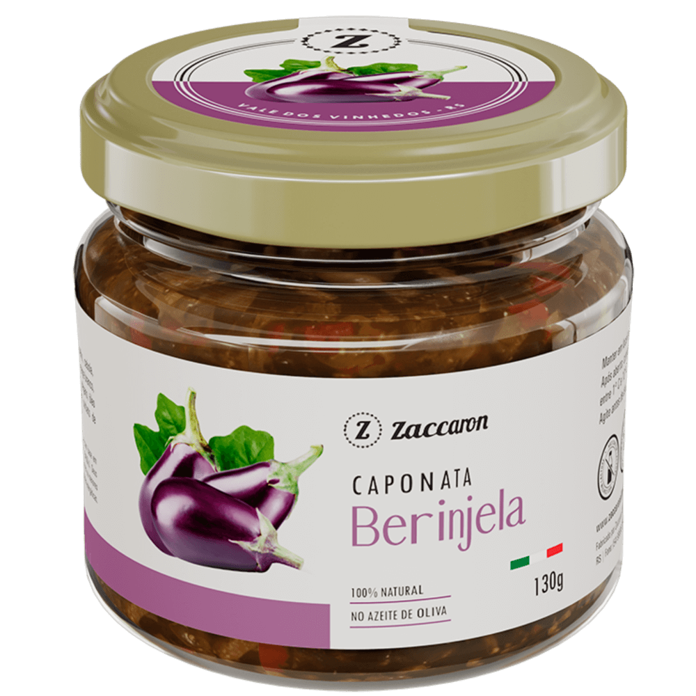 Zaccaron Caponata de Berinjela 130g - Zaccaron - Espumantes do Sul