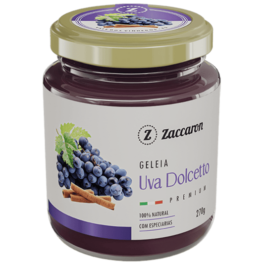 Zaccaron Geleia de Uva Docetto 270g - Zaccaron - Espumantes do Sul