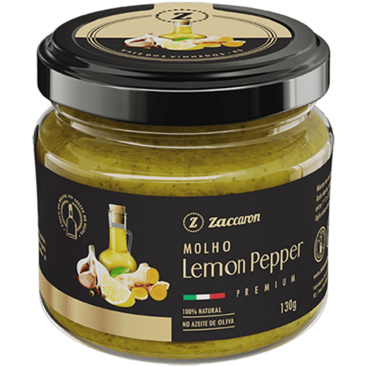 Zaccaron Molho Lemon Pepper 130g - Zaccaron - Espumantes do Sul