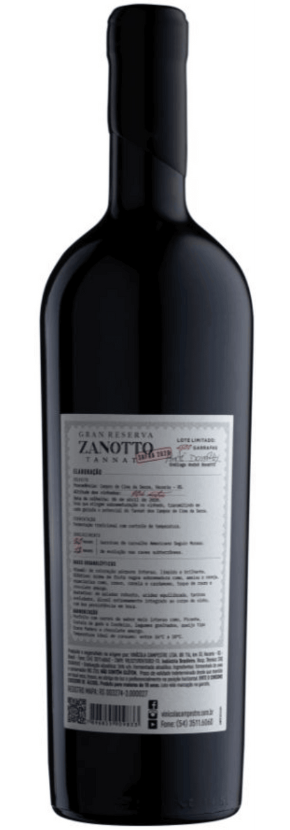 Zanotto Gran Reserva Tannat - Zanotto - Espumantes do Sul