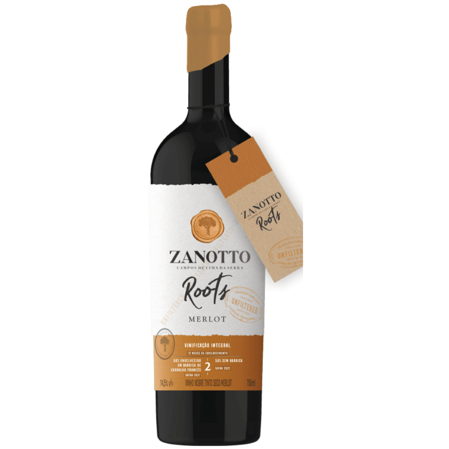 Zanotto Merlot Nobre Vinificação Integral - Zanotto - Espumantes do Sul